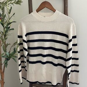 H&M Striped Black and White Sweater